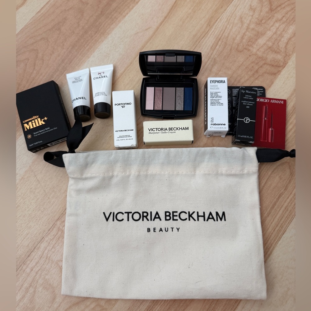 CHANEL, Victoria Beckham, Lancôme, milk